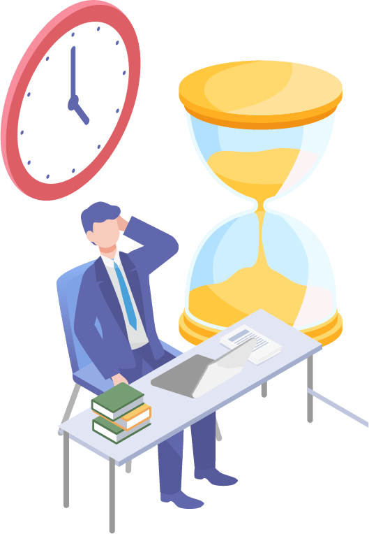 勤怠管理のイラスト